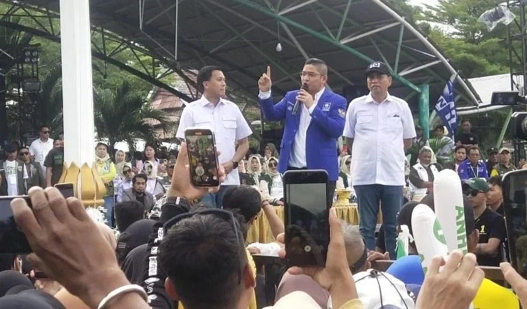 Hadiri Kampanye Akbar ANH-TQ, Pasha Ungu Ajak Masyarakat Coblos Nomor 1