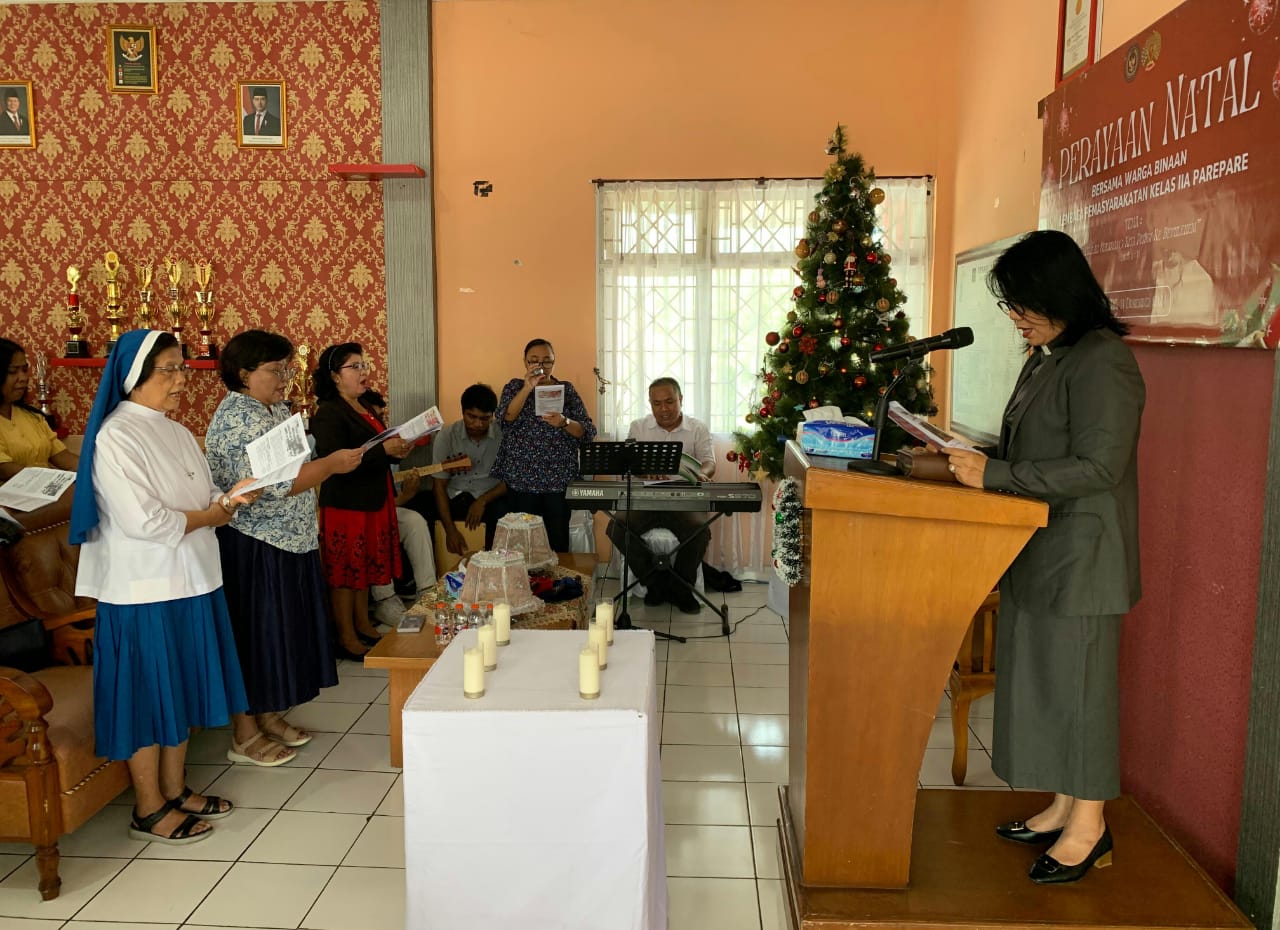 Perayaan Natal Penuh Sukacita di Lapas IIA Parepare