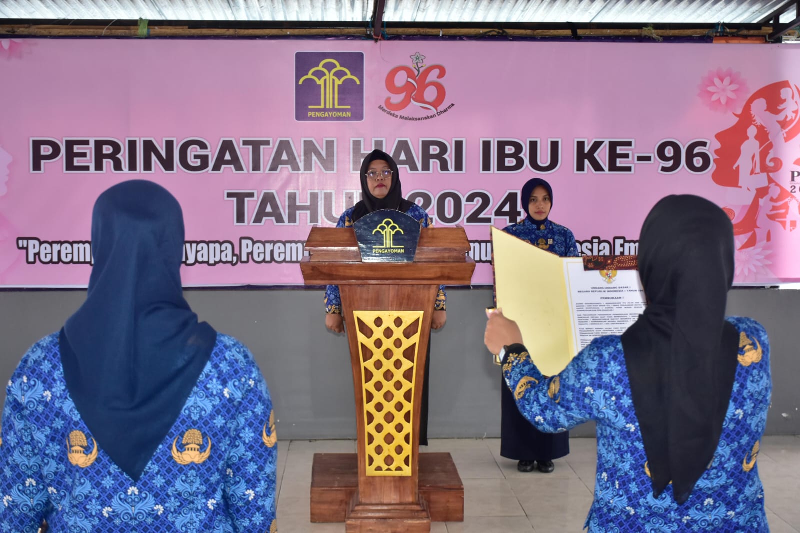 Perempuan Menyapa, Perempuan Berdaya, Rutan Pinrang Gelar Upacara Hari Ibu