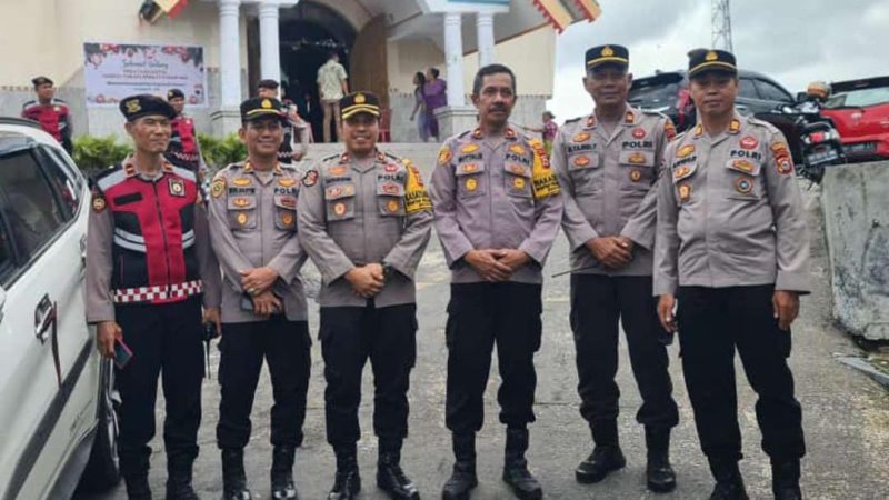 Polres Parepare Gelar Pengamanan Ibadah Natal, 233 Personil Bertugas di Seluruh Gereja