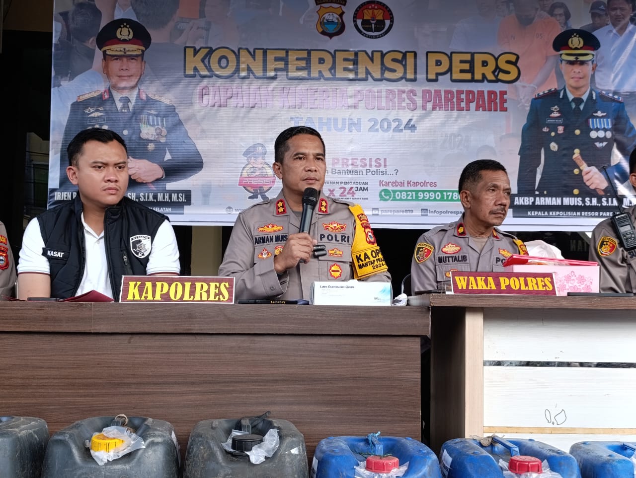 Polres Parepare Ungkap Jumlah Penanganan Kasus Selama Tahun 2024
