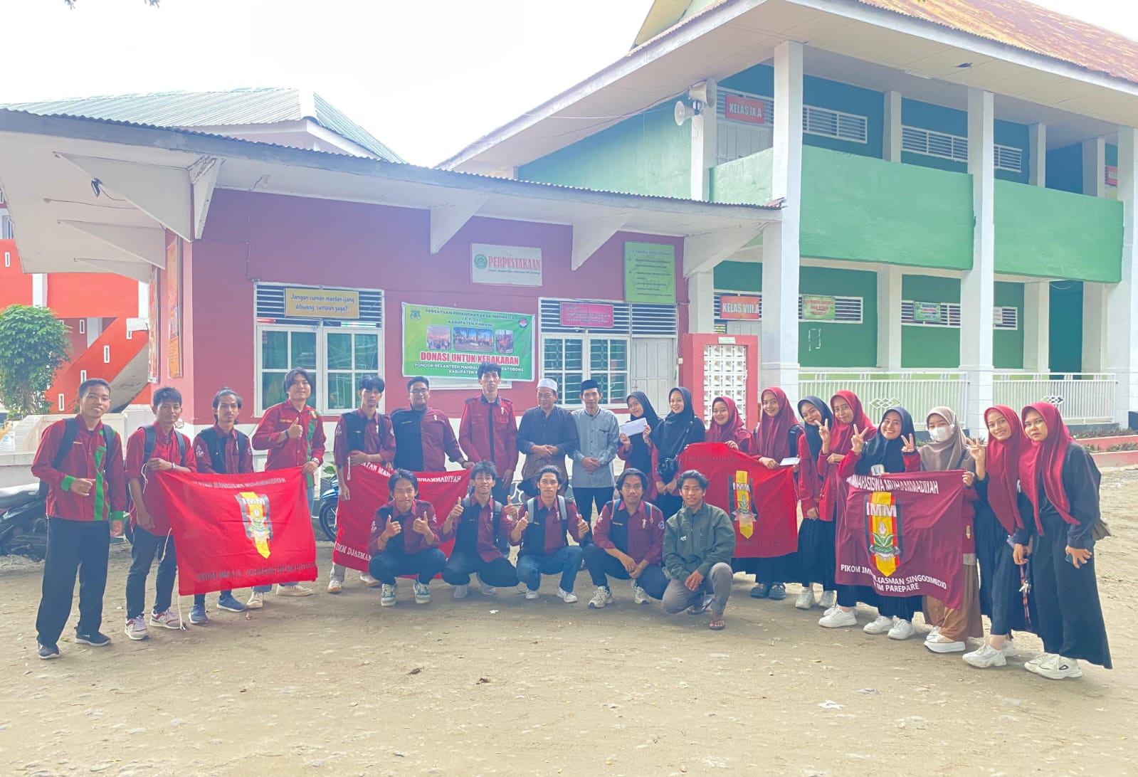 Aksi Sosial IMM Umpar: Bantu Korban Kebakaran di Ponpes DDI Patobong