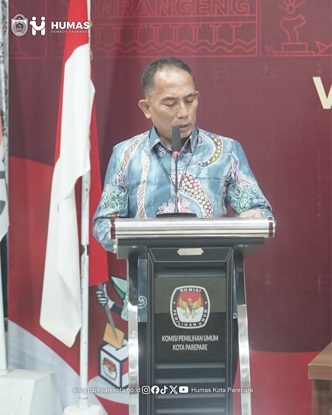 Sekda Parepare Hadiri Rapat Pleno Penetapan Wali Kota dan Wakil Wali Kota