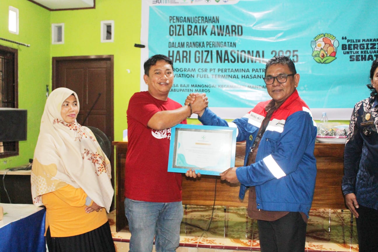 Pertamina Sulawesi Gelar Gizi Baik Award untuk Peringati Hari Gizi Nasional 2025