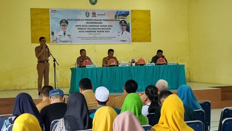 Musrenbang Bacukiki Fokus Bahas Peningkatan Infrastruktur dan Ekonomi Inklusif