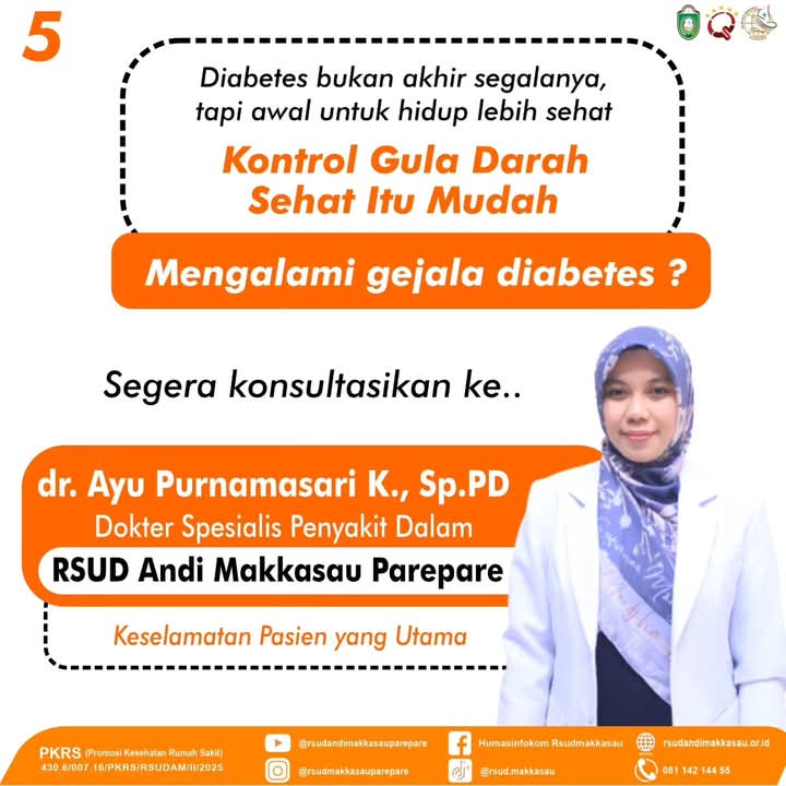 RSUD Andi Makkasau Edukasi Masyarakat soal Penyakit Diabetes