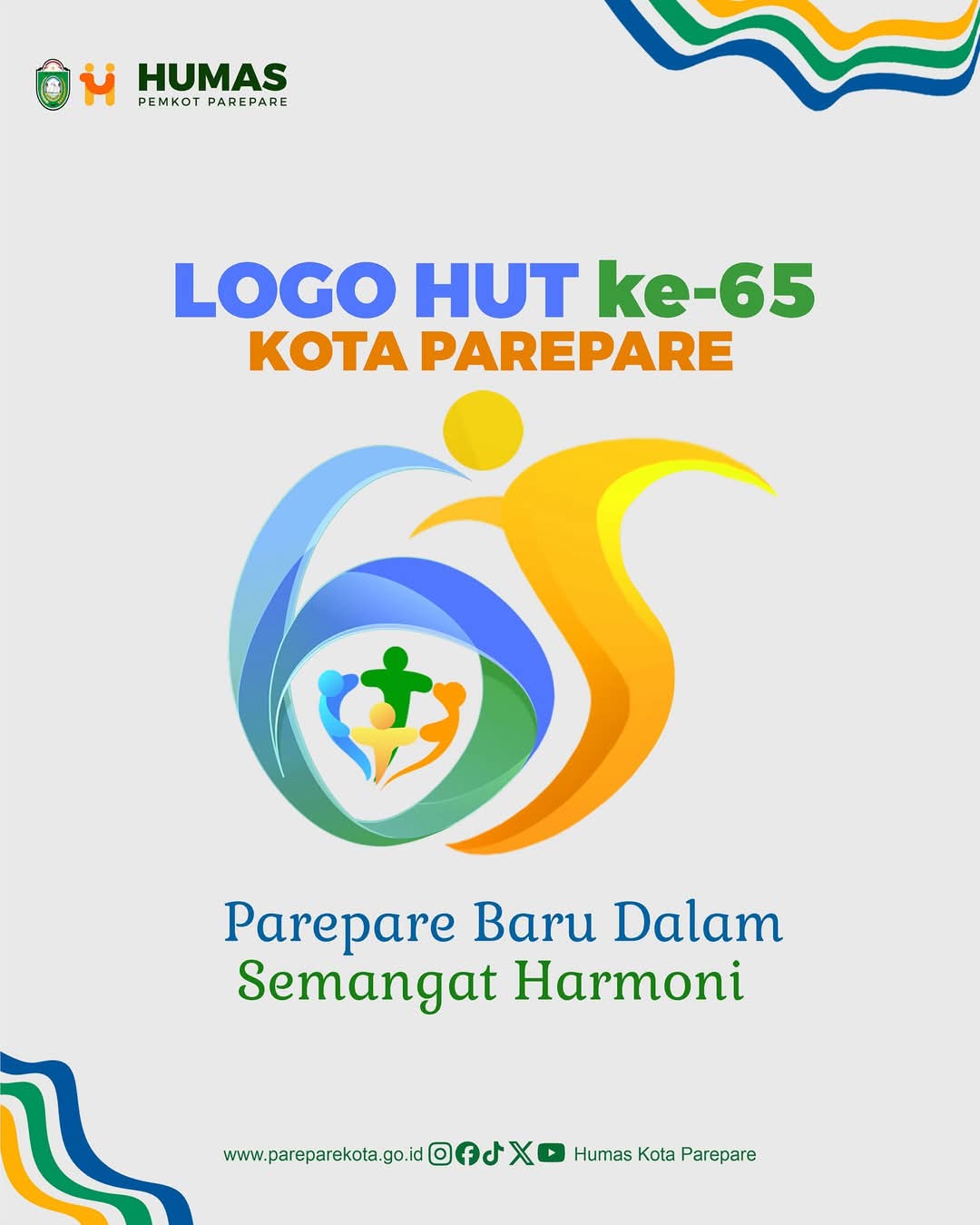 Pemkot Rilis Logo HUT Parepare ke 65, Ini Maknanya