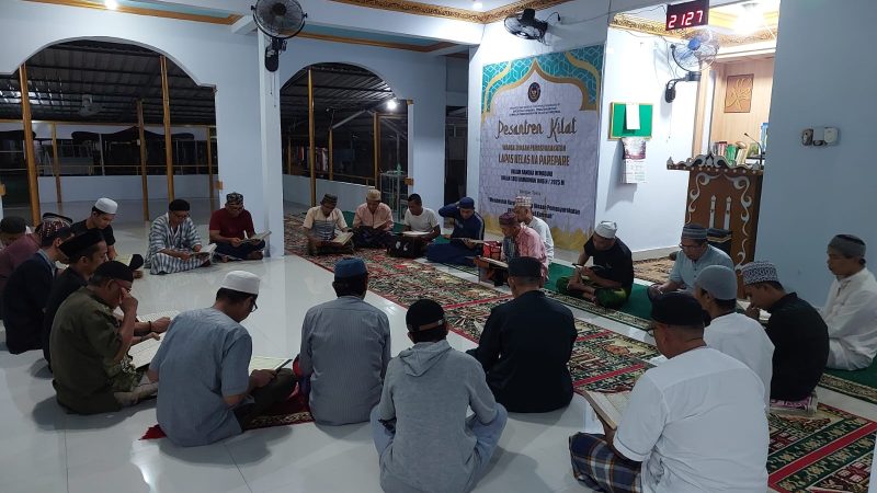 Lapas Parepare Gelar Salat Tarawih dan Tadarus Alquran bagi Petugas dan WBP