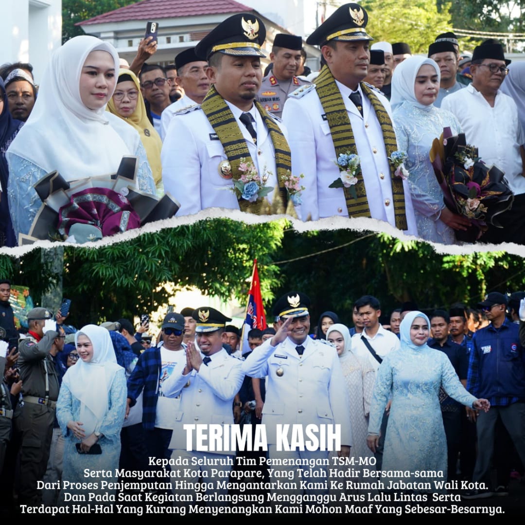 Tasming Hamid Ucap Terimakasih dan Mohon Maaf atas Kemacetan saat Tiba di Parepare