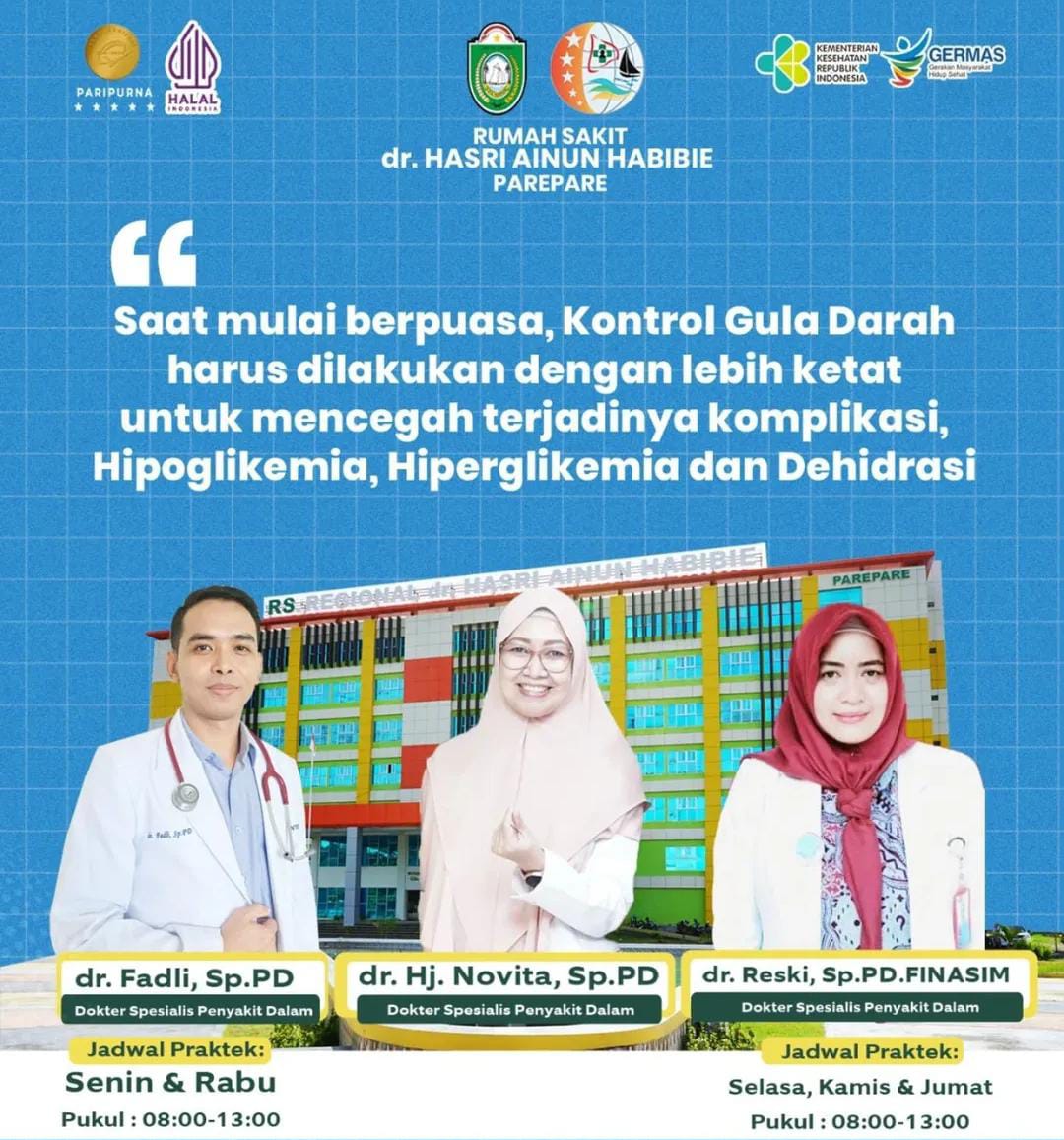 Penjelasan Dokter RS Hasri Ainun Habibie soal Penyandang Diabetes Boleh Berpuasa atau Tidak