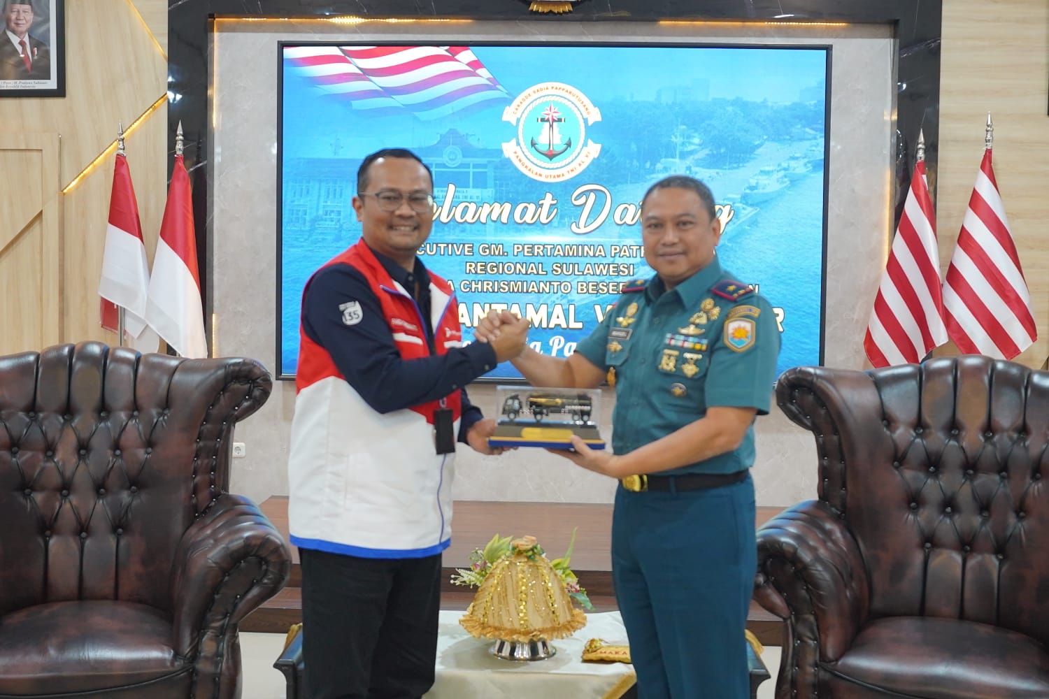 Pertamina Sulawesi Audiensi dengan Danlantamal VI Makassar, Bahas Sinergi dan Kesiapan Energi Jelang Idulfitri