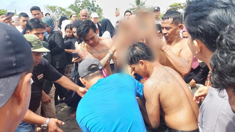 Pasutri Terseret Ombak saat Liburan di Pantai Ammani Pinrang, Suami Meninggal Istri Selamat