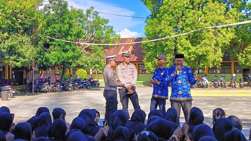 Cegah Konvoi Kelulusan, Polsek Ujung Polres Parepare Edukasi Keselamatan Lalu Lintas ke Siswa SMAN 4