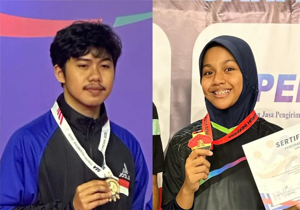 Dua Atlet Muda Tenis Meja Asal Parepare Ukir Prestasi di Kancah Internasional