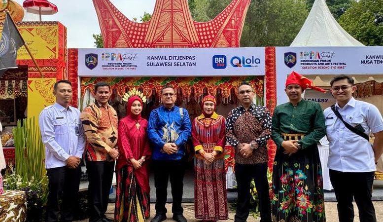 Kanwil Ditjen PAS Sulsel Tampilkan Produk Kreatif Warga Binaan di IPPAFest 2025