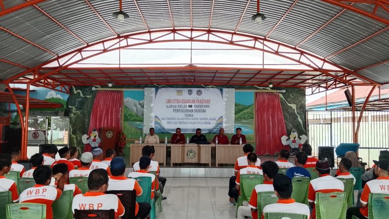 Beri Layanan Prima, Lapas Parepare Kembali Gelar Penyuluhan Hukum Gratis Bagi WBP Gandeng LBH Citra Keadilan
