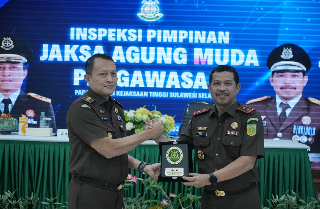 Inspeksi Pimpinan di Kejati Sulsel, Jamwas Rudi Margono Ajak Pegawai Bangun Kepedulian terhadap Institusi