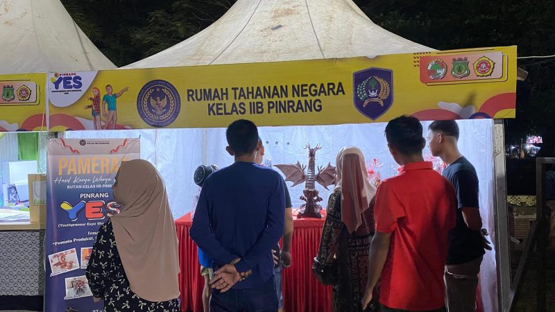 Rutan Pinrang Tampilkan Karya Kreatif Warga Binaan di Pinrang Youthpreneur Expo Showcase 2025