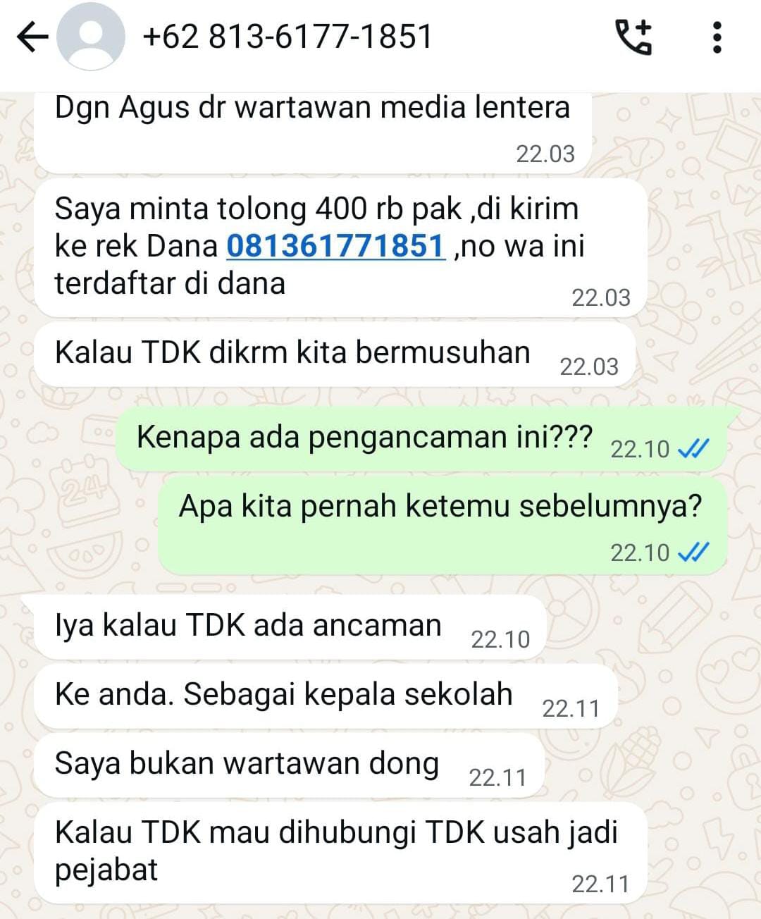 Oknum Wartawan Diduga Peras Kepsek di Pinrang