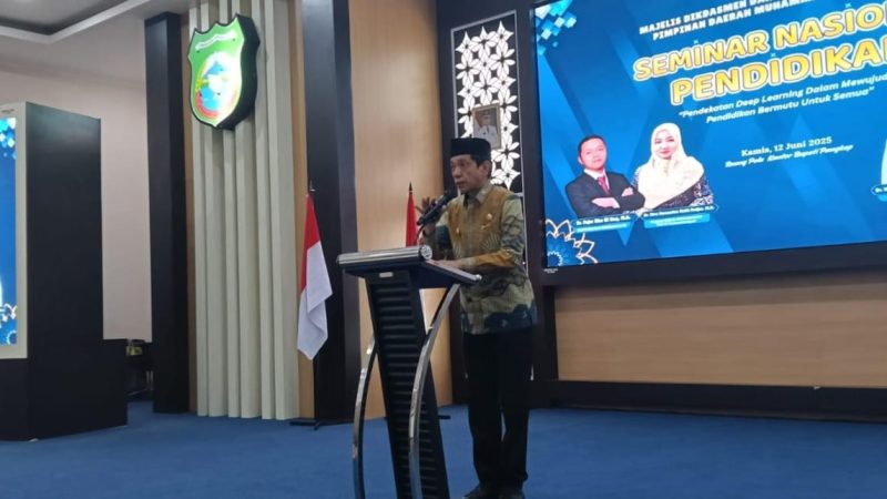 Wabup Rahman Assegaf Buka Seminar Nasional Pendidikan di Pangkep
