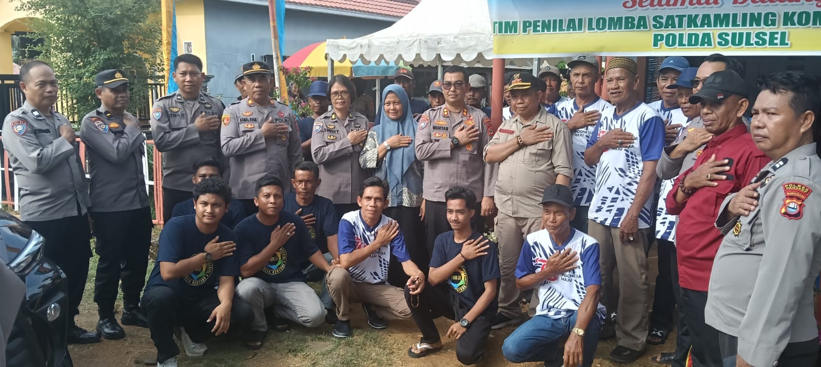 Desa Gentung Juara 1 Masuk 4 besar Lomba Satkamling Komunitas Tingkat Polda se-Sulsel