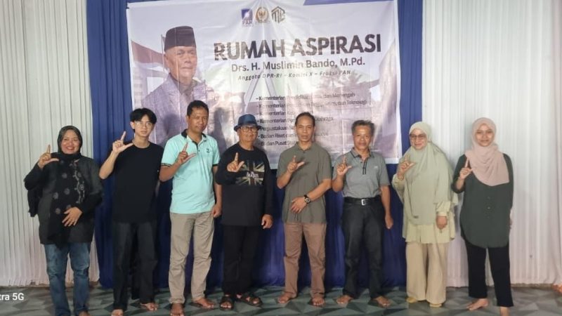 Anggota DPR RI Muslimin Bando Terima Tokoh Masyarakat di Rumah Aspirasi