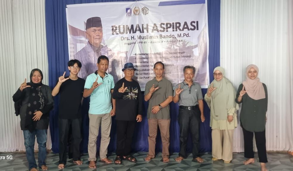 Anggota DPR RI Muslimin Bando Terima Tokoh Masyarakat di Rumah Aspirasi