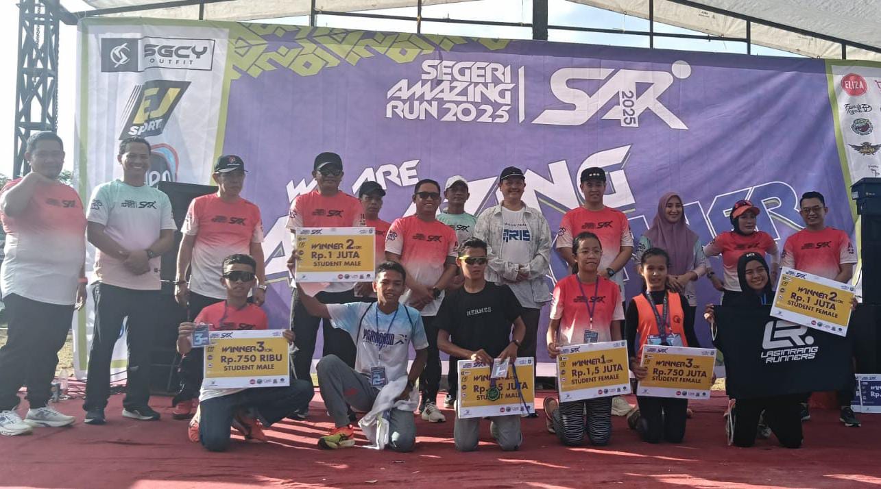 Bupati Pangkep MYL Buka Dan Lepas Lomba Lari SAR 2025