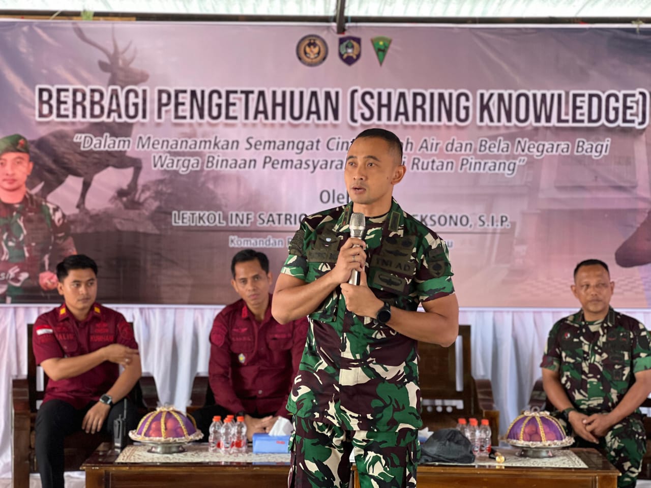 Danyonif 721/Makkasau Berikan Penguatan Wawasan Kebangsaan dan Motivasi Diri Kepada Warga Binaan Rutan Pinrang