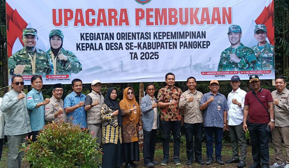 Gubernur Sulsel Buka Orientasi Kepemimpinan Kades di Pangkep