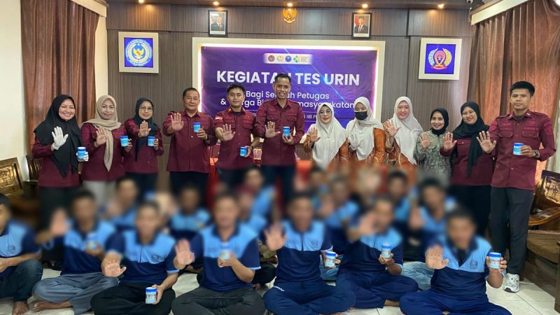 Libatkan Dinkes, Petugas dan Warga Binaan Rutan Pinrang Jalani Tes Urin, Hasilnya Negatif Narkoba