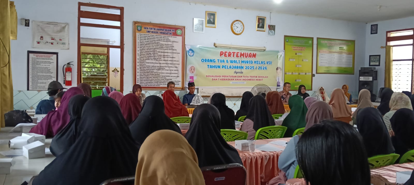 SMP Negeri 1 Minasatene Sosialisasi Aturan, Tatib dan 7 Kebiasaan Anak Indonesia Hebat