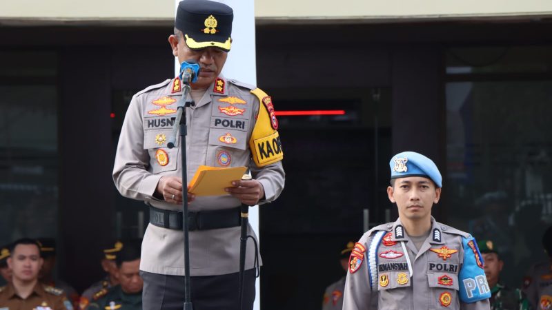 Polres Pangkep Laksanakan Apel Gelar Pasukan Operasi Patuh Pallawa 2025