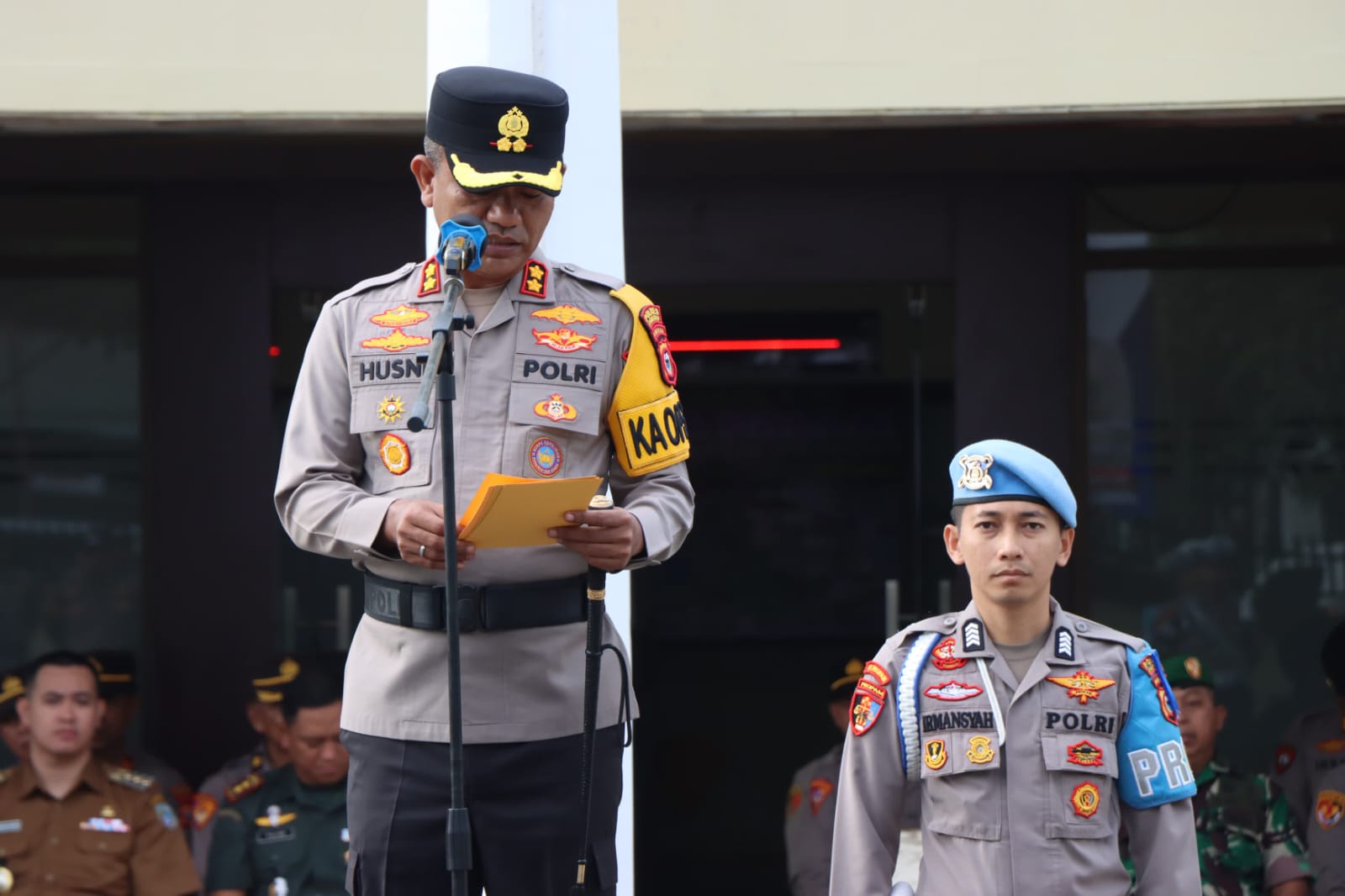 Polres Pangkep Laksanakan Apel Gelar Pasukan Operasi Patuh Pallawa 2025
