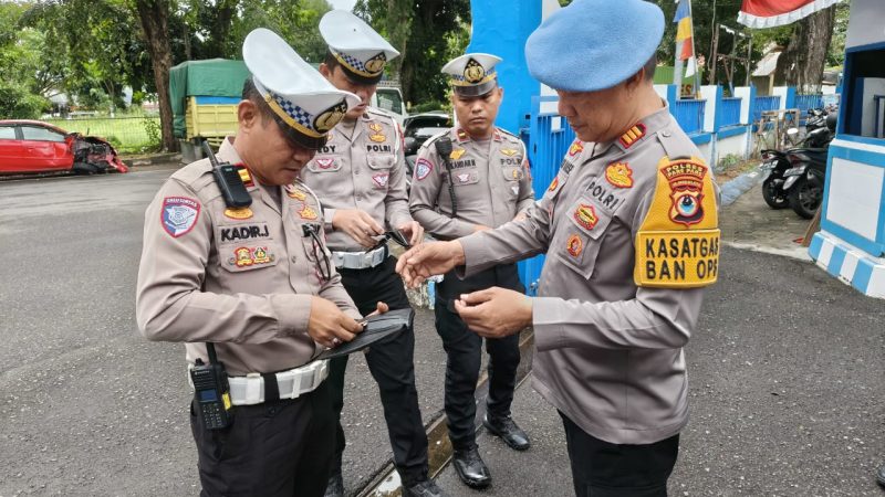 Dukung Operasi Patuh Pallawa 2025, Sipropam Polres Parepare Gelar Gaktibplin