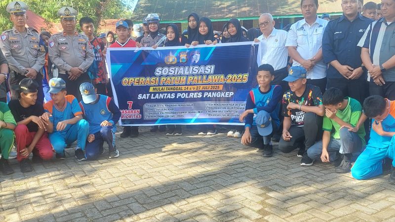 Satlantas Polres Pangkep Gelar Police Goes to School