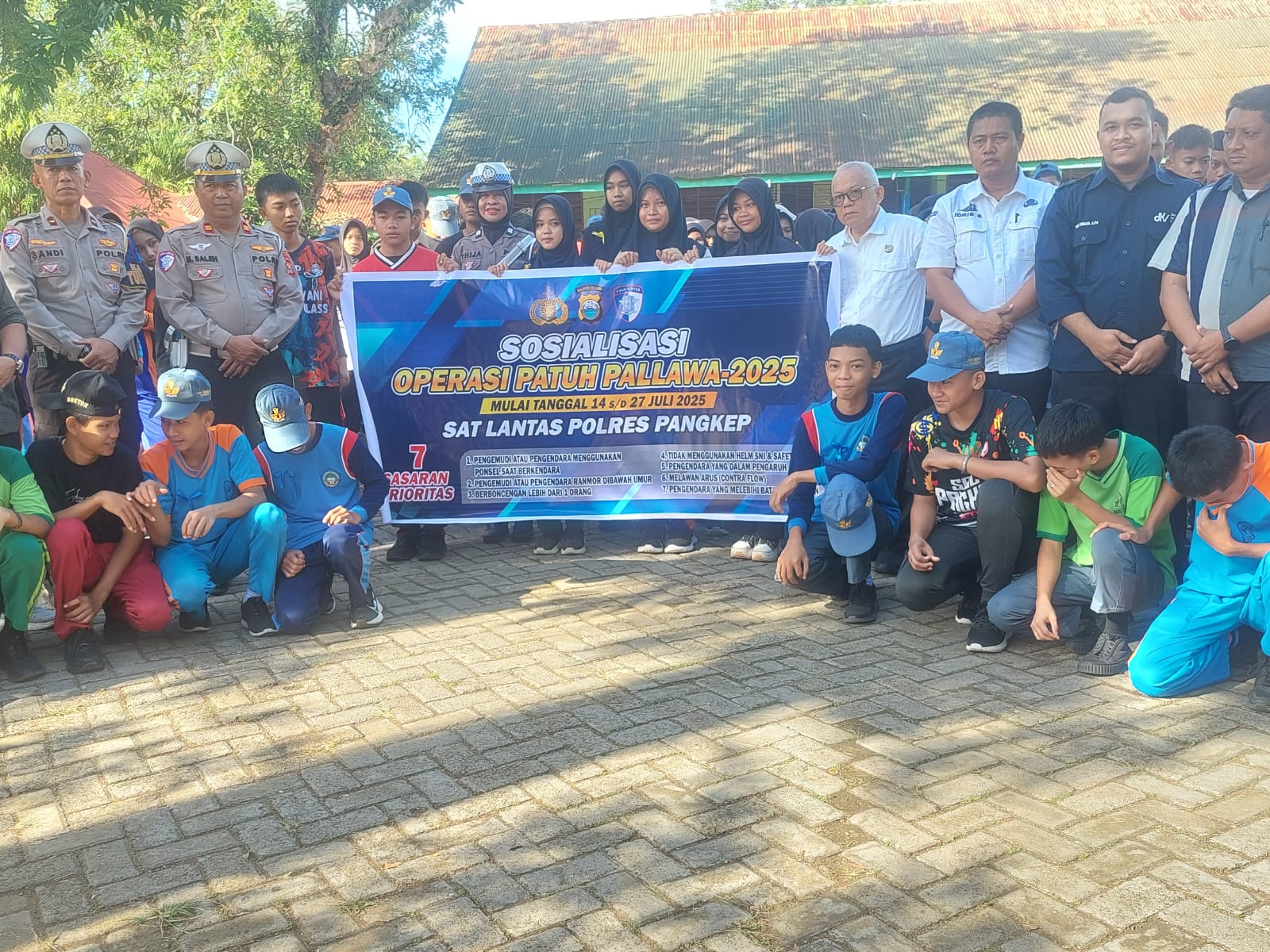 Satlantas Polres Pangkep Gelar Police Goes to School