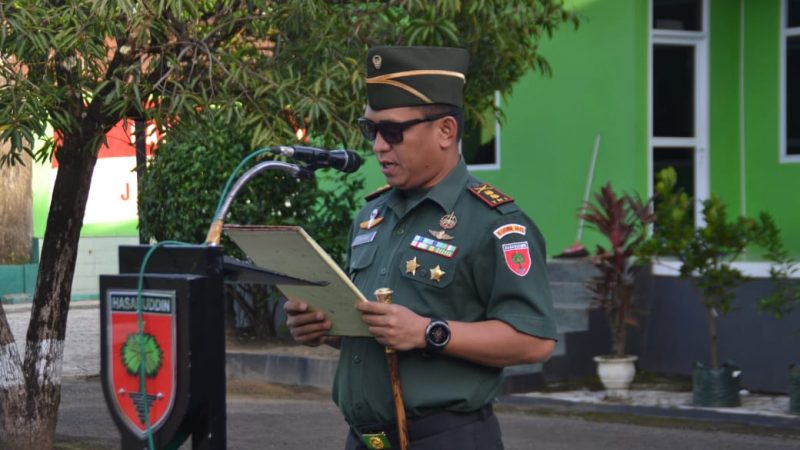 Dandim Pangkep Pimpin Upacara HUT RI ke 79, Tekankan Pentingnya Keuangan bagi Anggota