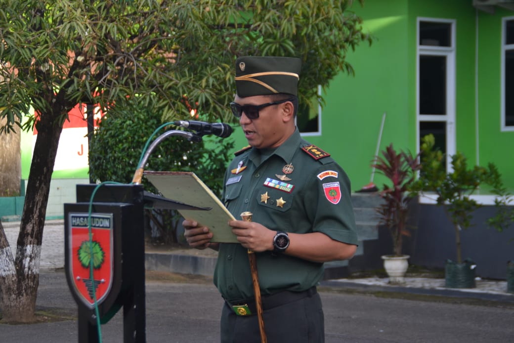 Dandim Pangkep Pimpin Upacara HUT RI ke 79, Tekankan Pentingnya Keuangan bagi Anggota