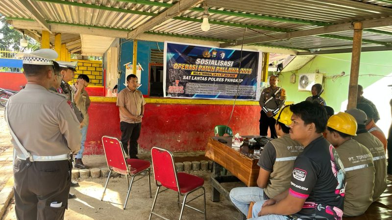 Kasat Lantas Polres Pangkep Sosialisasi Oeprasi Patuh Pallawa 2025