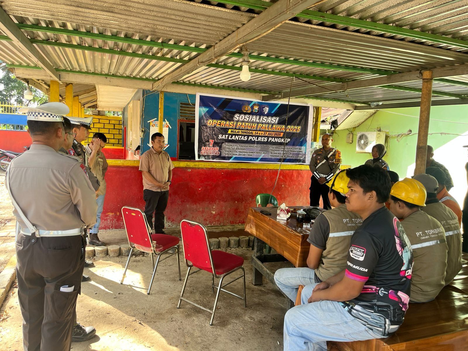 Kasat Lantas Polres Pangkep Sosialisasi Oeprasi Patuh Pallawa 2025