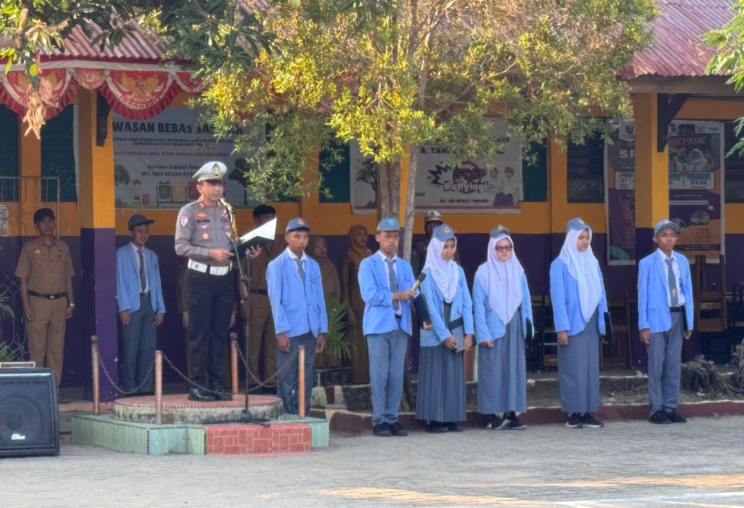 Police Goes To School di SMAN 4 Parepare, Kasat Lantas Tekankan Pentingnya Tertib Berlalu Lintas Sejak Dini