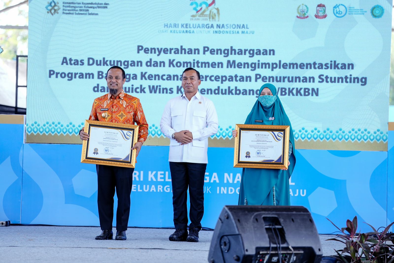 Berhasil Turunkan Angka Stunting, Pemprov Sulsel Raih Penghargaan Quick Wins dari Kemendukbangga/BKKBN