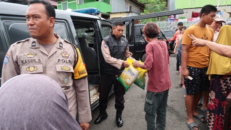 Antusias Tinggi, Gerakan Pangan Murah Polres Parepare Diserbu Warga Jalan Keterampilan