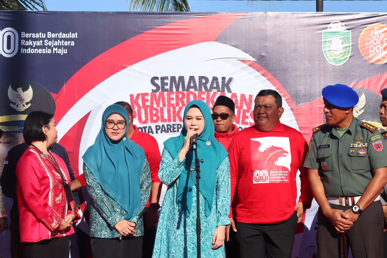 Pawai Karnaval TK Meriahkan HUT RI ke-80 di Parepare, Ketua PKK Tekankan Pendidikan Karakter Sejak Dini