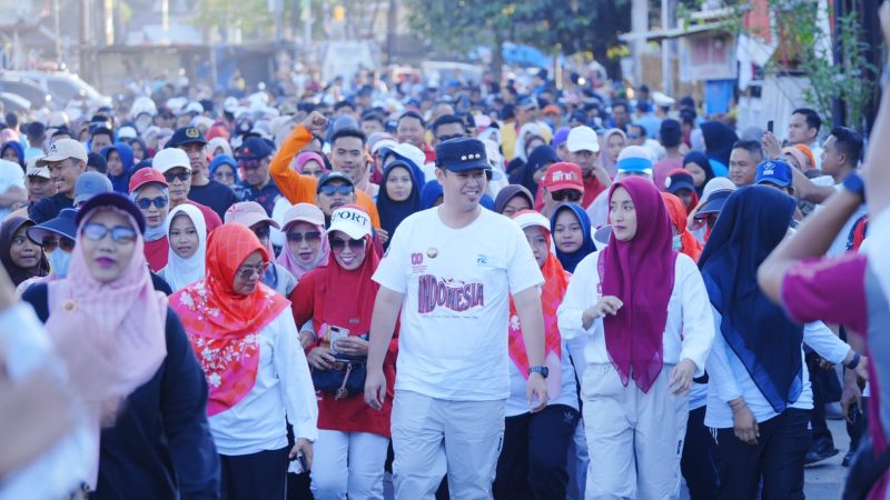 Jalan Santai Tingkat Kabupaten Pangkep HUT Kemerdekaan RI ke-80 Labakkang