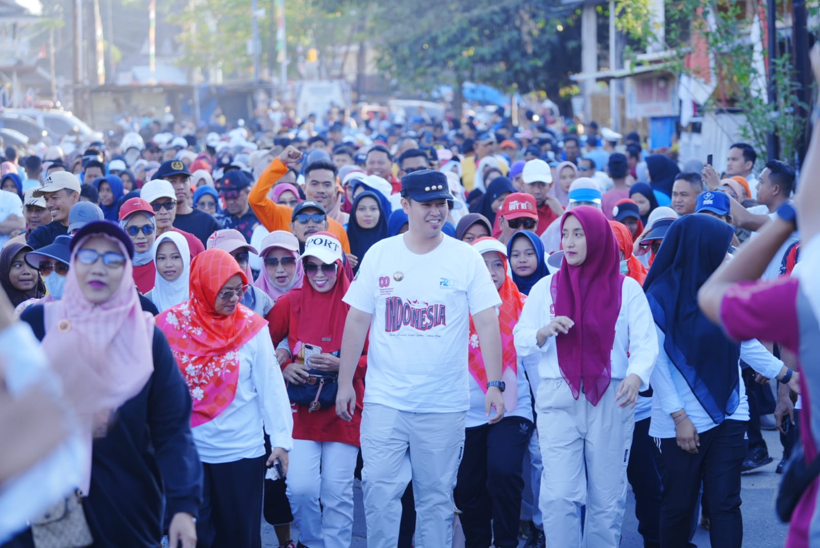 Jalan Santai Tingkat Kabupaten Pangkep HUT Kemerdekaan RI ke-80 Labakkang