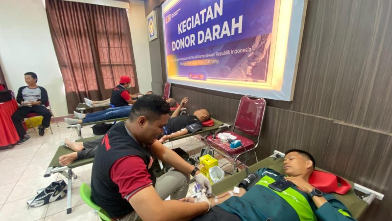 Rutan Pinrang Gelar Donor Darah Sambut HUT RI ke 80