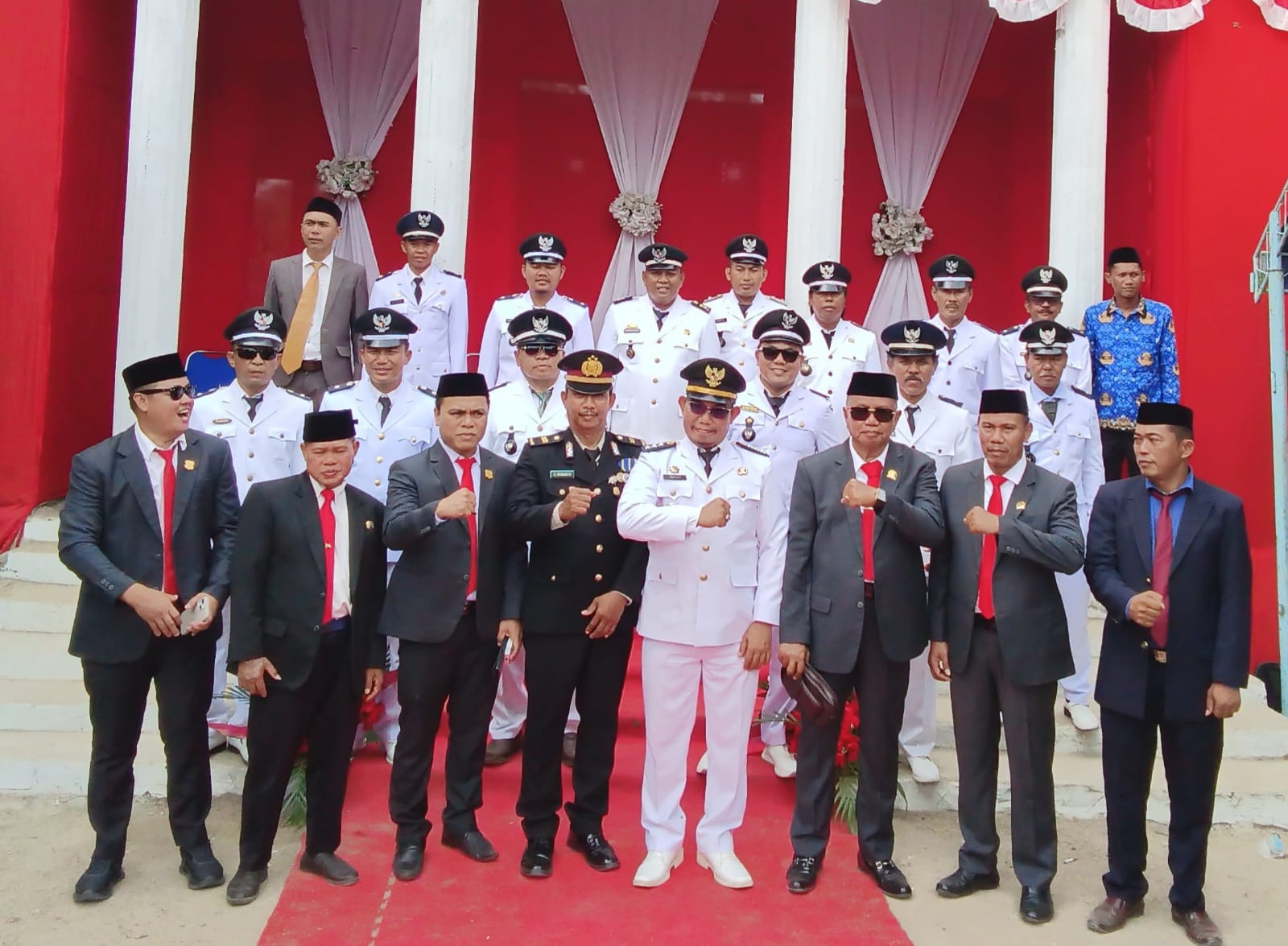 DPRD Pinrang Berbaur bersama Rakyat Peringati HUT RI ke 80