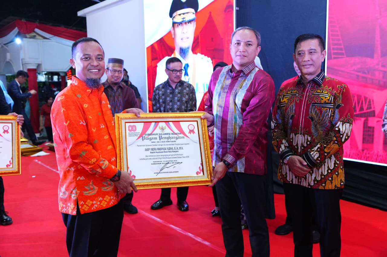 Berhasil Berantas Peredaran Narkotika 19 Personil Polres Parepare Diganjar Penghargaan dari Gubernur Sulsel